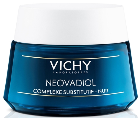 Крем-догляд для обличчя Vichy Neovadiol Complexe Substitutif нічний антивіковий з компенсуючим ефектом для шкіри всіх типів, 50 мл