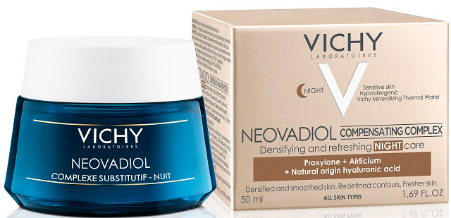 Крем-догляд для обличчя Vichy Neovadiol Complexe Substitutif нічний антивіковий з компенсуючим ефектом для шкіри всіх типів, 50 мл