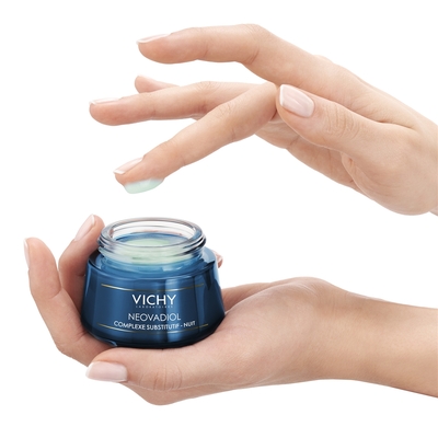 Крем-догляд для обличчя Vichy Neovadiol Complexe Substitutif нічний антивіковий з компенсуючим ефектом для шкіри всіх типів, 50 мл