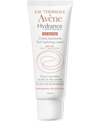 Крем для обличчя Avene Hydrance Optimale UV Riche SPF20 насичений зволожуючий для сухої та дуже сухої, чутливої шкіри, 40 мл