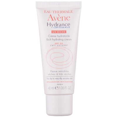 Крем для лица Avene Hydrance Optimale UV Riche SPF20 насыщенный увлажняющий для сухой и очень сухой, чувствительной кожи, 40 мл
