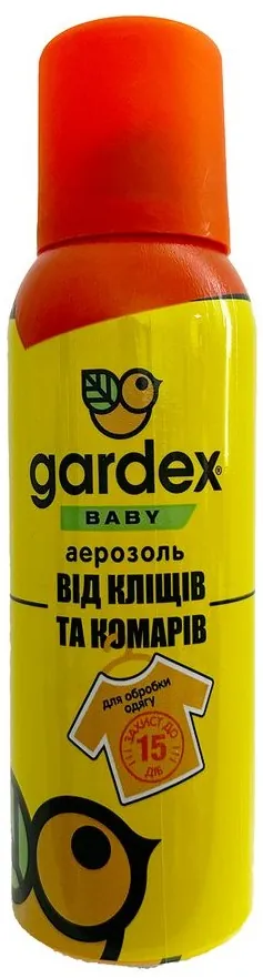 Аерозоль на дитячий одяг Gardex Baby від комарів і кліщів 100 мл