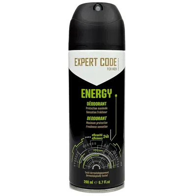 Дезодорант спрей Expert Code Energy для чоловіків, 200 мл