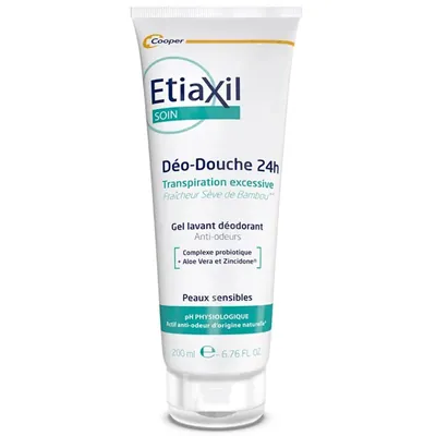 Гель-дезодорант для душу Etiaxil Soin Care Deo-Douche Protection 24h з пробіотиком, 200 мл
