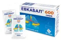 Евкабал 600 саше порошок д/ор. р-ну 600 мг/3 г №20 у саше