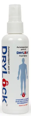Антиперспірант для ніг DryLock Foot Spray, 100 мл