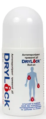 Антиперспірант DryLock Roll-on тривалої дії, 50 мл