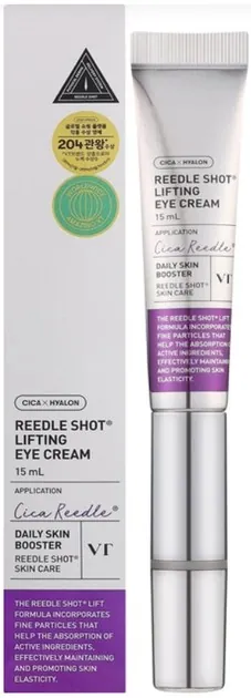 Крем-ліфтинг для шкіри навколо очей VT Cosmetics Reedle Shot, 15 мл