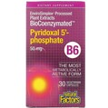Пиридоксал-5-фосфат B6 Natural Factors BioCoenzymated Pyridoxal 5- Phosphate B6 50 мг, 30 вегетарианских капсул