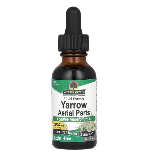 Деревій Nature's Answer Yarrow Aerial Parts 2000 мг рідкий екстракт без спирту, 30 мл