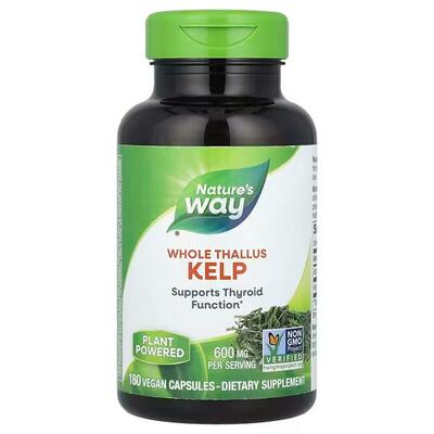 Келп Nature's Way Kelp 600 мг, 180 вегетарианских капсул