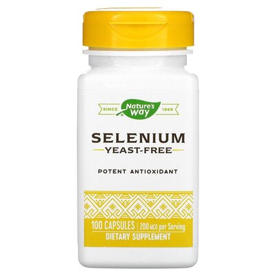 Селен Nature's Way Селен 200 мкг, 100 капсул