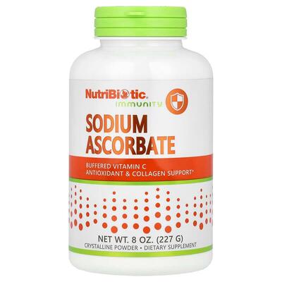 Аскорбат натрия Буферизованный витамин С NutriBiotic Sodium Ascorbate Immunity, 227 г