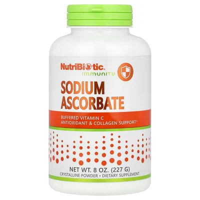 Аскорбат натрію Буферизований вітамін С NutriBiotic Sodium Ascorbate Immunity, 227 г