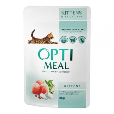 Консерва для кошенят Optimeal з куркою, 85 г