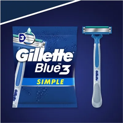 Бритви Gillette Blue 3 Simple одноразові чоловічі, 8 шт