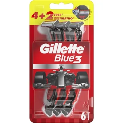 Бритви Gillette Blue 3 Nitro одноразові, 6 шт