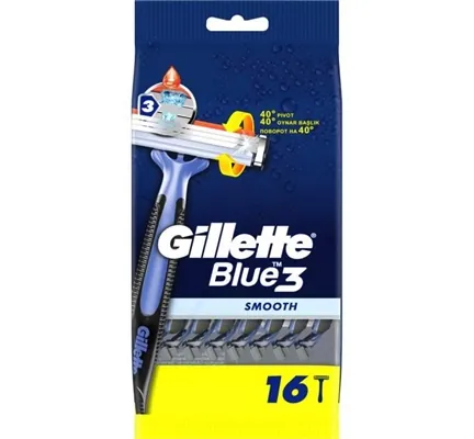 Бритви Gillette Blue 3 Smooth одноразові, 16 шт