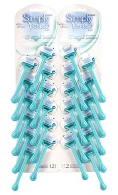 Бритвы Simply Venus 2 одноразовые женские, 24 шт