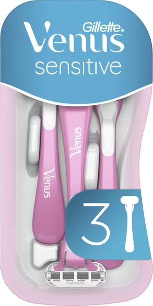 Бритвы Venus 3 Sensitive одноразовые женские, 3 шт