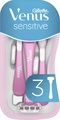 Бритвы Venus 3 Sensitive одноразовые женские, 3 шт