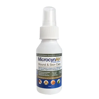 Спрей Microcyn Wound & Skin Care Spray для обробки ран у тварин, 60 г