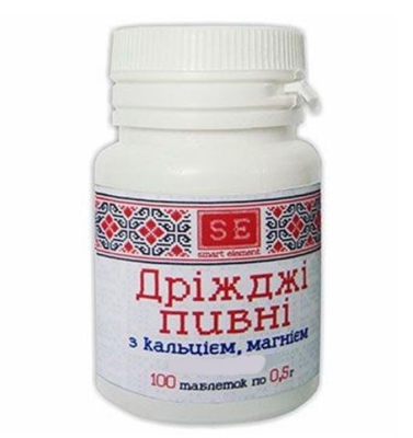Дрожжи пивные Фармаком с магнием таблетки по 0,5 г №100 в бан.