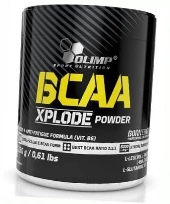 Амінокислота Olimp BCAA Xplode з глютаміном, фруктовий пунш, 280 г