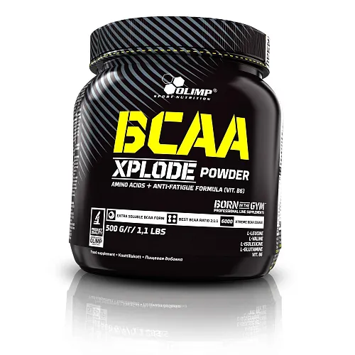 Амінокислота Olimp BCAA Xplode з глютаміном, полуниця, 500 г