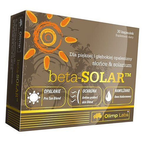 Вітаміни для кращої засмаги Olimp Beta-Solar, 30 капсул