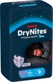 Підгузки-трусики Huggies Dry Nites для хлопчиків 13+ років, 48-60 кг, нічні, 9 шт
