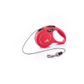 Поводок-рулетка Flexi New Classic CAT трос 3m/8кг красный 23402