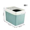 Туалет закритий Rotho MyPet Cat Toilet Berty ECO для котів з верхнім входом, колір зелений