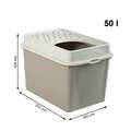 Туалет закрытый Rotho MyPet Cat Toilet Berty ECO для кошек с верхним входом, цвет капучино