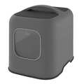 Туалет закрытый Rotho MyPet Cat Toilet Biala ECO для кошек с фильтром и совком в комплекте, цвет антрацит