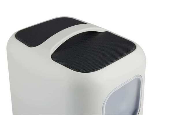 Туалет закрытый Rotho MyPet Cat Toilet Biala ECO для кошек с фильтром и совком в комплекте, цвет белый
