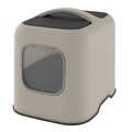 Туалет закритий Rotho MyPet Cat Toilet Biala ECO для котів з фільтром та совком у комплекті, колір капучино