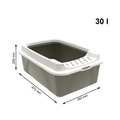 Туалет Rotho MyPet Cat Toilet Bonnie ECO відкритий для котів з рамкою, колір капучино