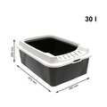 Туалет Rotho MyPet Cat Toilet Bonnie ECO відкритий для котів з рамкою, колір чорний