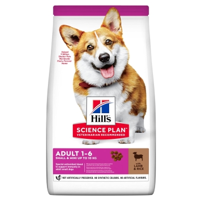 Корм сухой для собак мини и малых пород Hill's 604319 Science Plan Adult Small & Mini Lamb с ягненком и рисом, 6 кг