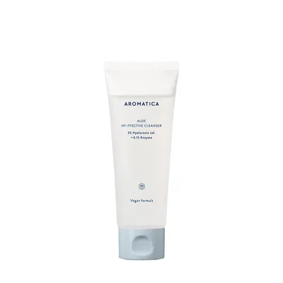 Гель для вмивання Aromatica Aloe Hy-ffective з гіалуроновою кислотою 5% і ензимами, 120 мл