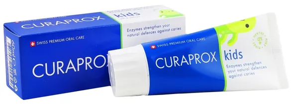 Зубна паста Curaprox Kids дитяча з фтором М'ята 6+, 60 мл
