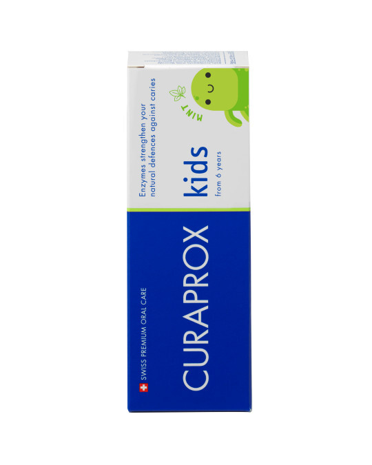 Зубная паста Curaprox Kids детская с фтором, с 6 лет, сладкая мята, 60 мл