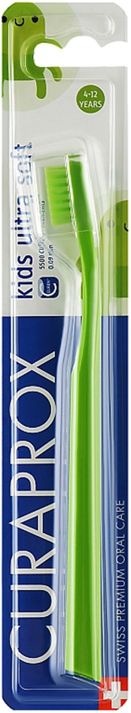Зубная щетка детская Curaprox Kids Ultra Soft ультрамягкая, с 4 до 12 лет, 1 штука