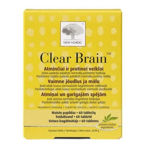 Комплекс New Nordic Clear Brain для улучшения памяти таблетки №60