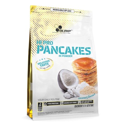 Суміш протеїнова Olimp Hi Pro Pancakes для приготування панкейків, кокос, 900 г