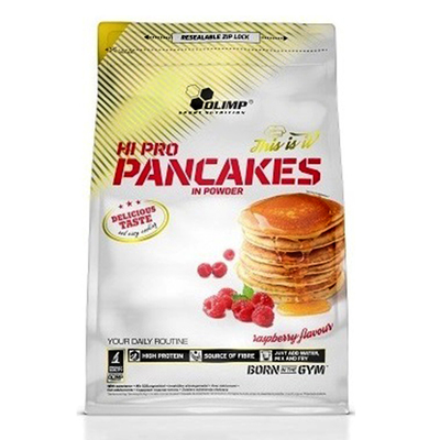 Суміш протеїнова Olimp Hi Pro Pancakes для приготування панкейків, малина, 900 г