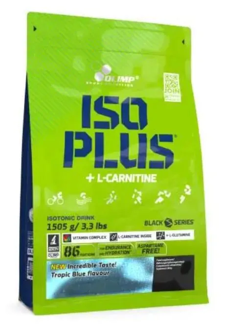 Ізотонік Olimp Iso Plus + L-Carnitine, тропічний, 1505 г
