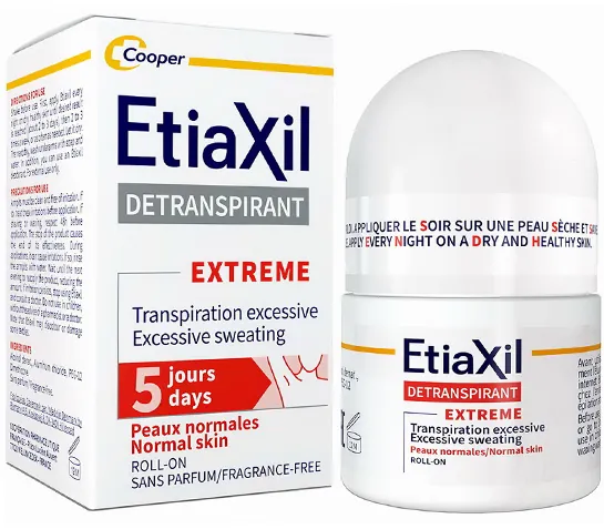 Дезодорант-антиперспірант кульковий Etiaxil Extreme від підвищеного потовиділення для нормальної шкіри, 15 мл
