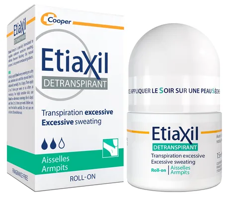 Дезодорант-антиперспірант кульковий Etiaxil Sensitive від підвищеного потовиділення для чутливої шкіри, 15 мл